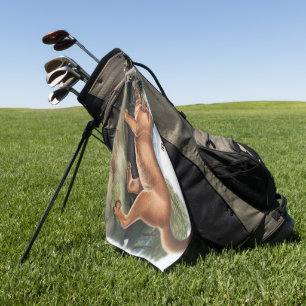 Custom Cougar Hunting Camping Deco Gifts Golf Towel