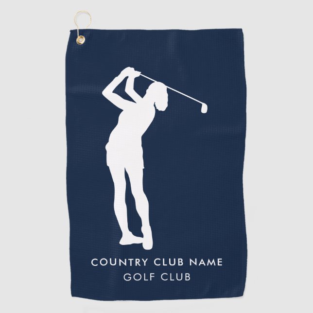 Custom Country Club Members Swag Golf Towel (Front)