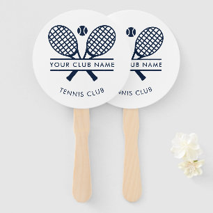 Custom Country Club Name Tennis Team Players Hand Fan