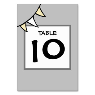 Custom Country Wedding Tractor Bunting Table Numbe Number
