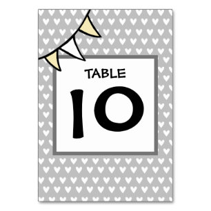 Custom Country Wedding Tractor Bunting Table Numbe Number
