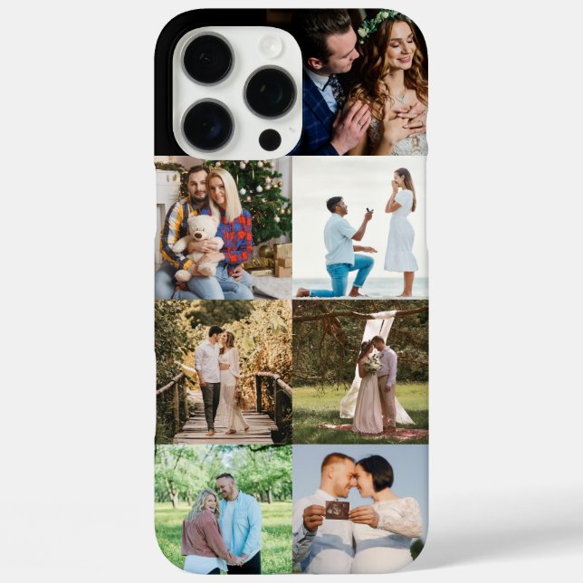 Custom Couple & Family Photo Collage Personalised  Case-Mate iPhone Case (Back)