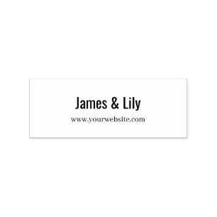 Custom Couple Name Stamp – Minimal Design