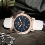 Custom couple names vintage elegant monogram  watch<br><div class="desc">Personalized with his & her initials and date, this custom watch is a sweet anniversary gift to celebrate a milestone occasion for a couple. It makes a meaningful gift for a special day. Personalized Watch Wedding Gift for Groom, Watch For Groom, Anniversary Gift for Men, Groom Gift From Bride, Gift...</div>