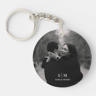 Custom Couple Photo Acrylic Key Ring