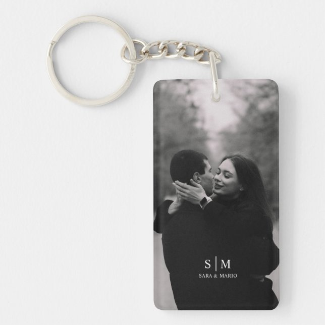 Custom Couple Photo iPhone Case   Key Ring (Front)