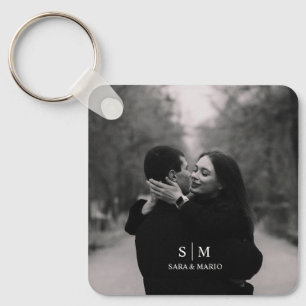 Custom Couple Photo Key Ring