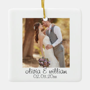 Custom Couple Photo Ornament Personalized Gift