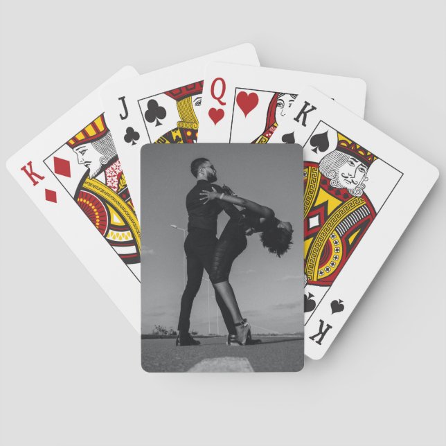 Custom Couple Photo Wedding Engagement Favours Playing Cards (Back)