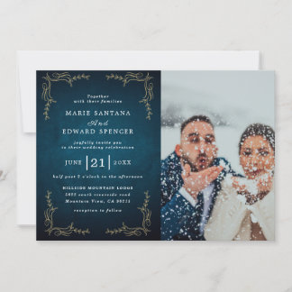 Custom Couple Photo Wedding Invitation