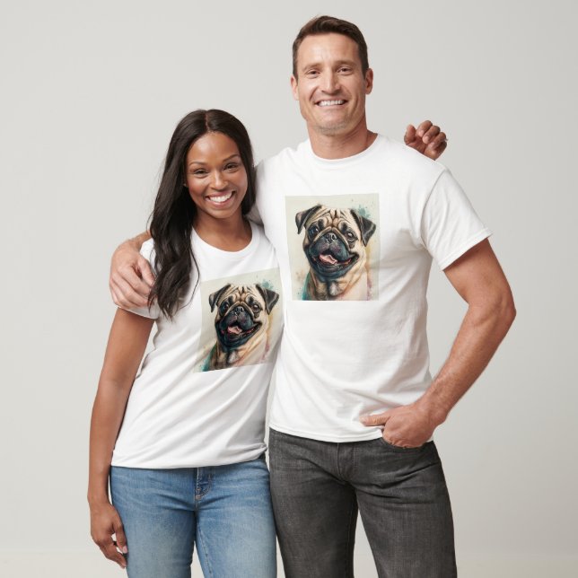 Custom Couples Photo Name Text Personalised T-Shirt (Unisex)