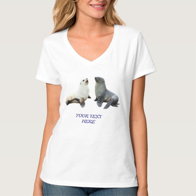 Custom Couples Photo Text T-Shirt Template (Front)