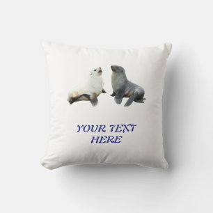 Custom Couples Photo Text T-Shirt Template Cushion