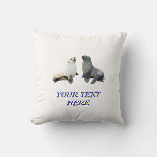 Custom Couples Photo Text Template Cushion