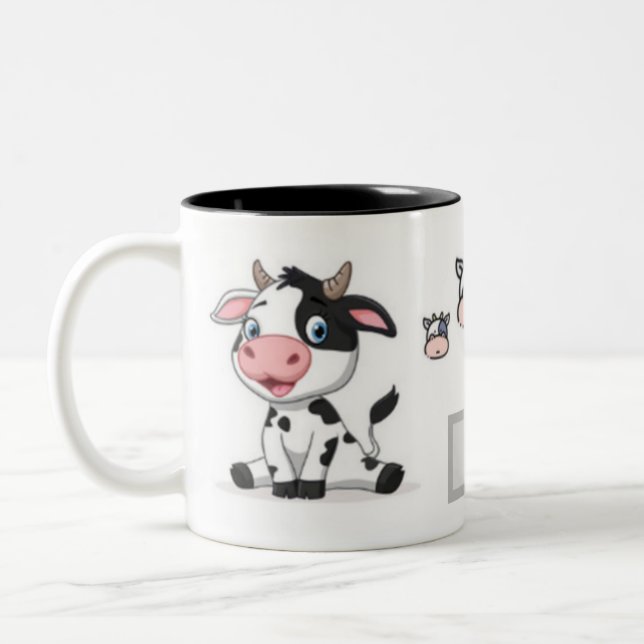 Custom cow mug (Left)