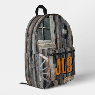 Custom Cowboy Barn Printed Backpack