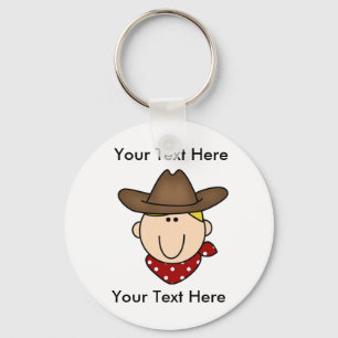 Custom Cowboy Blonde Keychain