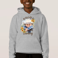 Custom Cowboy Photo Text Sunflower Accent