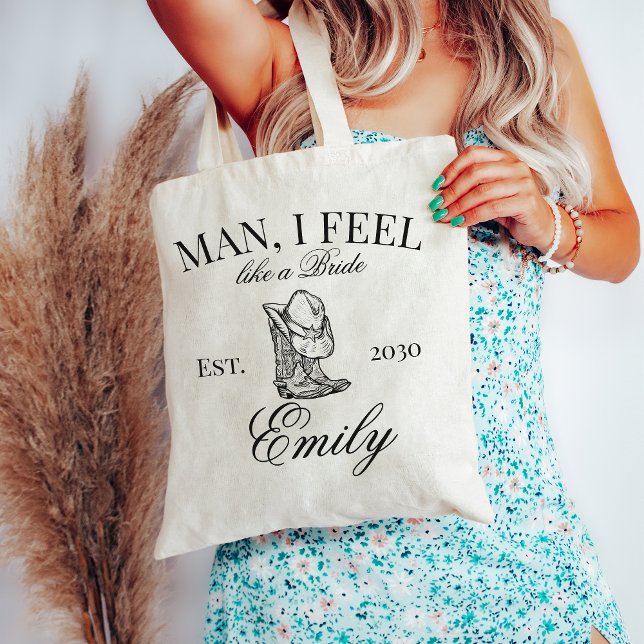 Custom Cowgirl Bachelorette Party Social Club Tote Bag (Creator Uploaded)