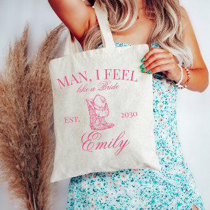 Custom Cowgirl Bachelorette Party Social Club Tote Bag