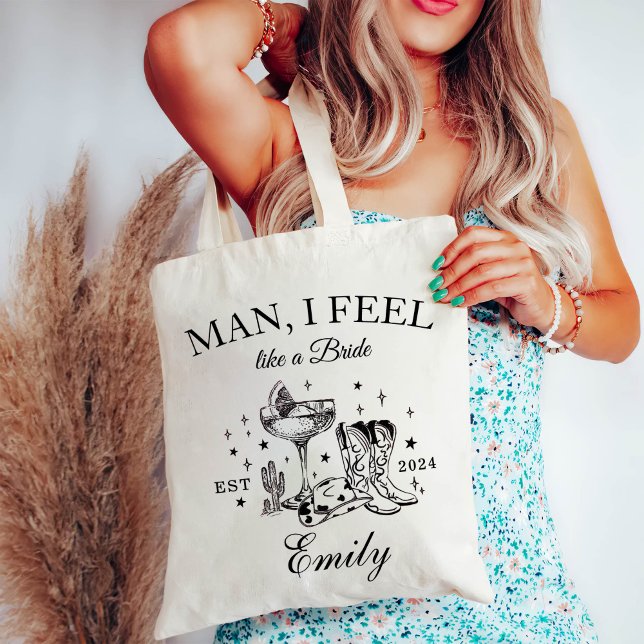 Custom Cowgirl Bachelorette Party Social Club Tote Bag (Creator Uploaded)