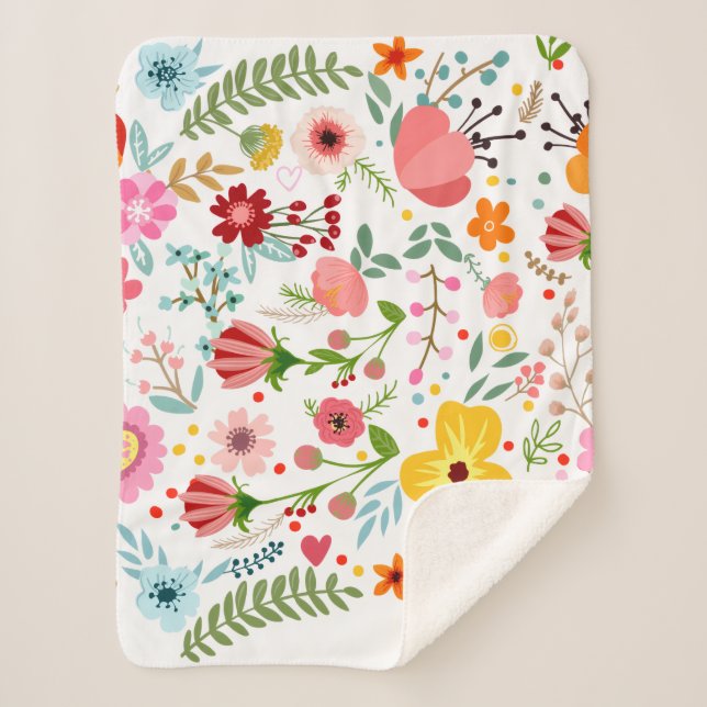 Custom Cozy Sherpa Blanket (Front)