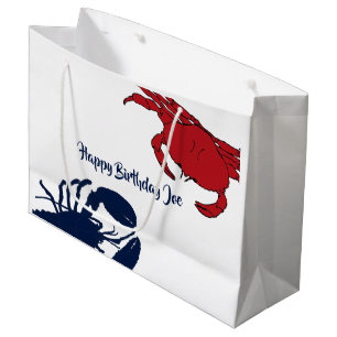 Custom Crab n Lobster Big Gift Bag