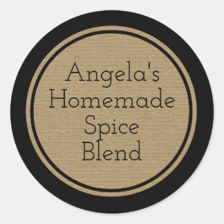 Custom Craft Paper Print Bottle Canning Jar Label