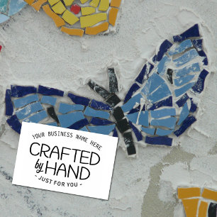 Custom Crafted by Hand Rubber Stamp