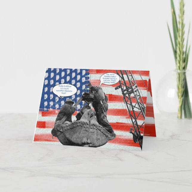 Custom Crane Operator Birthday Card Your Text ! (Front)