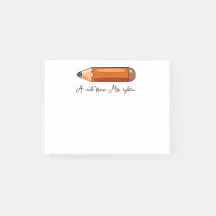 Custom Crayon for Teacher,Unique Personalised Gift Post-it Notes