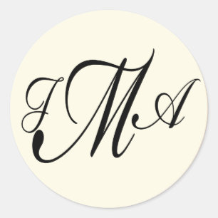 Custom cream and brown envelope seal