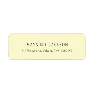 Custom cream personalised minimalist address name