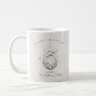 Custom cream rustic ornament Christmas gift Coffee Mug