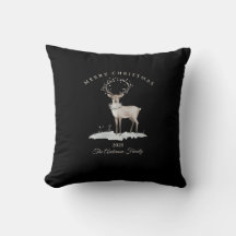 Custom cream white reindeer Christmas gift