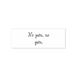 Custom Creat Your Own text GYM motivation Self-inking Stamp
