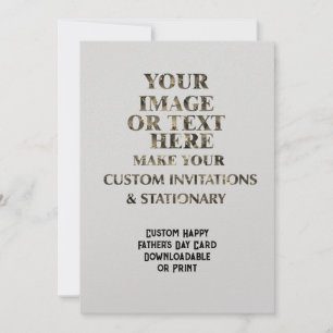 Custom Create Personalised Father's Day Card