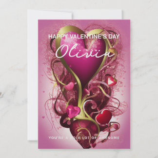 Custom Create Personalised Valentine's Day Card