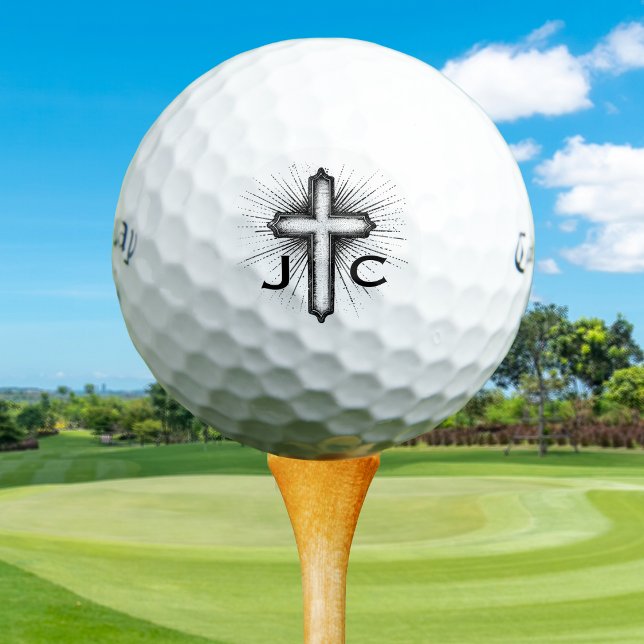 Custom Create Your Own Christian Faith Golf Balls (Christian Faith Cross Golf Ball.
Monogrammed with golfers initials. )