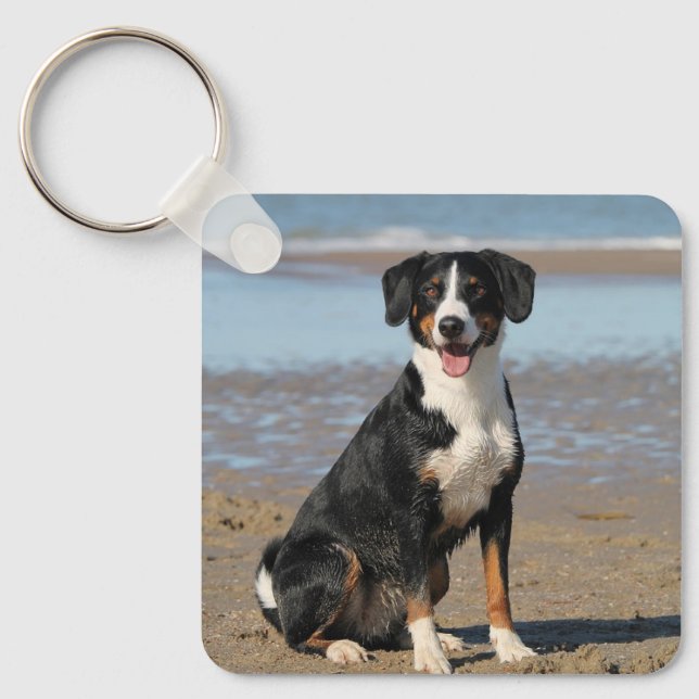 Custom Create your own Dog Photo Key Ring (Front)