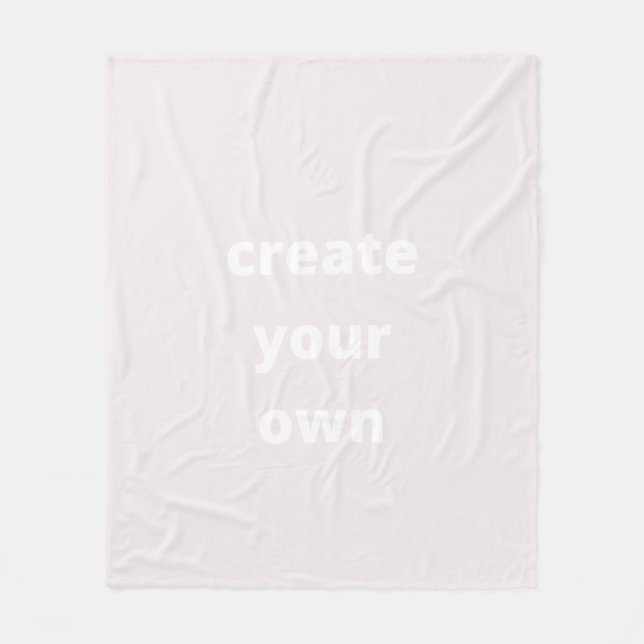 Custom create your own family trendy keepsake cute fleece blanket (Front)