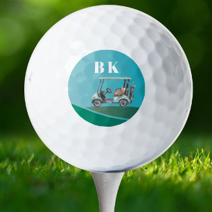 Custom Create Your Own Golf Cart Monogrammed Golf Balls