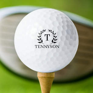 Custom Create Your Own Golf Monogrammed Wreath Balls
