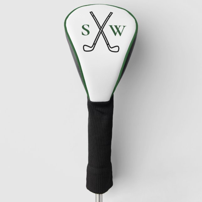 Custom Create Your Own Golf Theme Monogrammed Head Cover (Front)