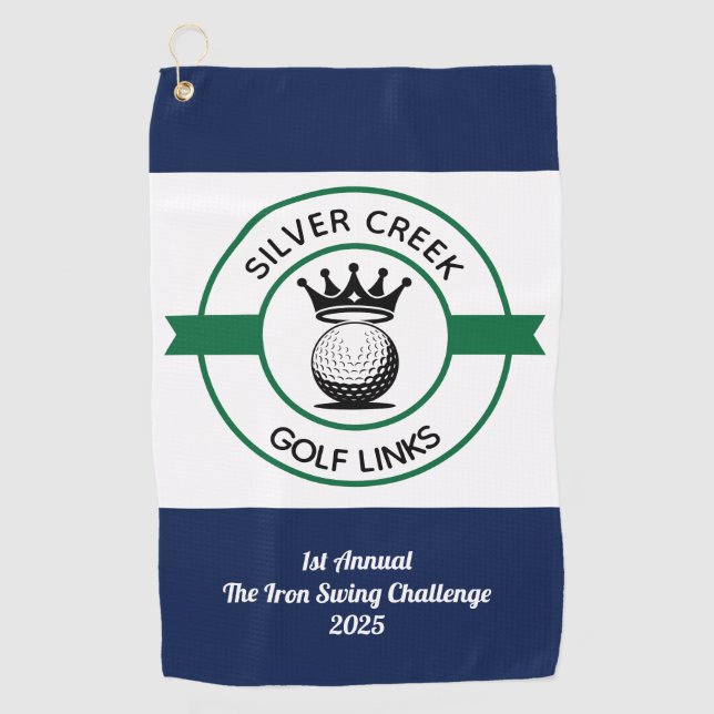 Custom Create Your Own Golf Tournament Towel (Front)