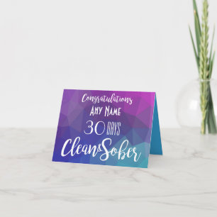 Custom Create Your Own Sobriety Anniversary Card