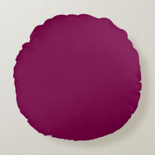Custom Create Your Own Wine Solid Colour Round Cushion