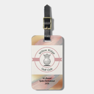 Custom Create Your Own Womens Golf Tournament Luggage Tag