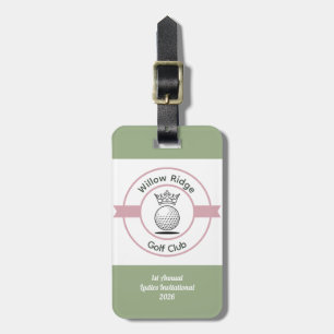 Custom Create Your Own Womens Golf Tournament Luggage Tag