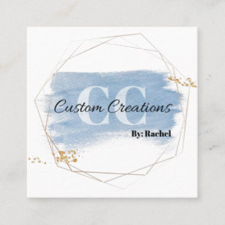 Custom Creations By Rachel Square Business Card